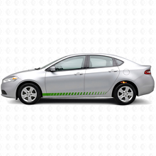 Racing Style Door Side Stripes Vinyl Decal Kit for Dodge Dart _3