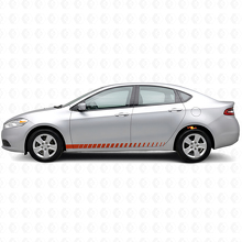 Racing Style Door Side Stripes Vinyl Decal Kit for Dodge Dart _4