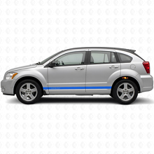 Custom Outline Side Stripes Vinyl Decal Kit for Dodge Caliber 2007+_2