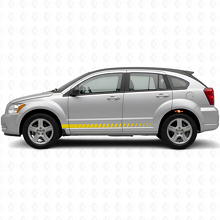 Racing Style Side Stripes Vinyl Decal Kit for Dodge Caliber 2007+_5