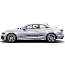 Strobe Style Branded Side Stripes Vinyl Decal Kit for for Audi A5_2