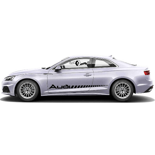 Strobe Style Branded Side Vinyl Decal Kit for for Audi A5
