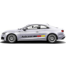 German Flag Style Branded Side Vinyl Decal Kit for for Audi A5_3