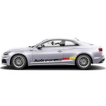 German Flag Style Branded Side Vinyl Decal Kit for for Audi A5_5