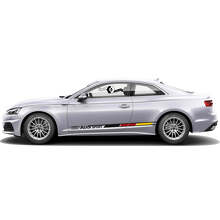 German Flag Style Branded Side Vinyl Decal Kit for for Audi A5_6