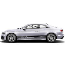 Branded Side Stripes Vinyl Decal Kit for for Audi A5_5