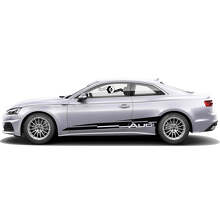 Branded Side Stripes Vinyl Decal Set for for Audi A5_3