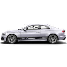 Branded Side Stripes Vinyl Decal Set for for Audi A5_5