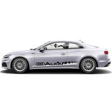 Branded Outline Side Stripes Vinyl Decal Set for for Audi A5_3