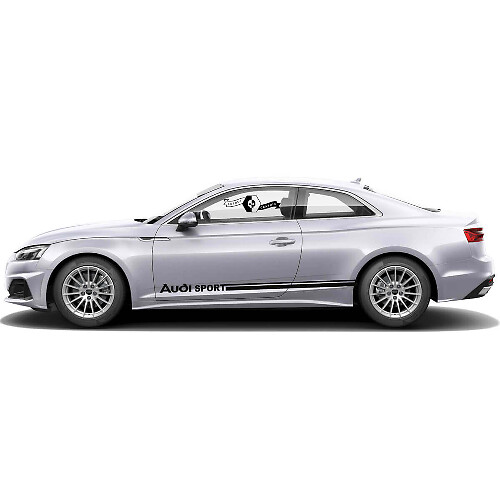 Audi Logo Side Stripes Vinyl Decal Set for for Audi A5