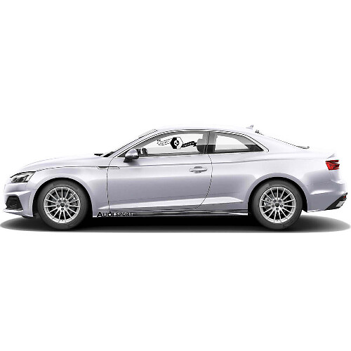Audi Sport Side Stripes Vinyl Decal Set for for Audi A5