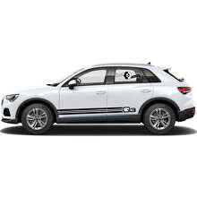 Q3 Logo Side Stripes Vinyl Decal Set for for Audi Q3_3