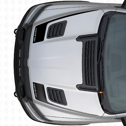 Hockey Stick Style Custom Hood Vinyl Decal Set for Dodge Ram Sport 2019+