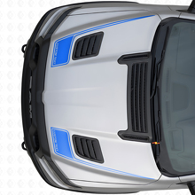 Outline Custom Text Hood Stripes Vinyl Decal Set for Dodge Ram Sport 2019+_2