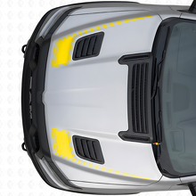 Outline Custom Text Hood Stripes Vinyl Decal Set for Dodge Ram Sport 2019+_5