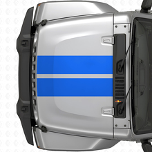 Dual Hood Stripes Vinyl Decal for Jeep Wrangler 2007+_2
