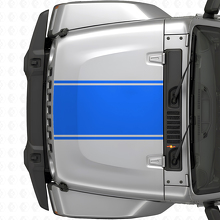 Central Outline Hood Stripe Vinyl Decal for Jeep Wrangler 2007+_2