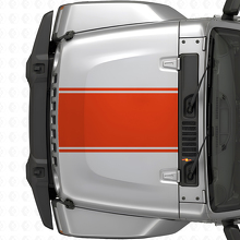 Central Outline Hood Stripe Vinyl Decal for Jeep Wrangler 2007+_4