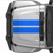 Dual Hood Outline Stripes Vinyl Decal for Jeep Wrangler 2007+_2