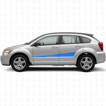 Custom Expanding Side Stripes Vinyl Decal Kit for Dodge Caliber 2007+_2