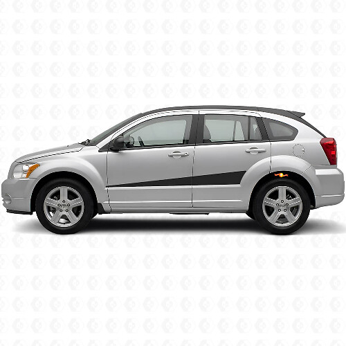 Expanding Side Stripes Vinyl Decal Kit for Dodge Caliber 2007+