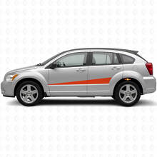 Expanding Side Stripes Vinyl Decal Kit for Dodge Caliber 2007+_4