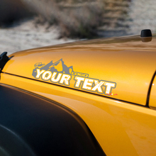 Mountains Style Lettering Vinyl Decals For Jeep Wrangler Edition_2