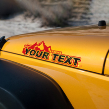 Mountains Style Lettering Vinyl Decals For Jeep Wrangler Edition_3