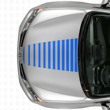 Strobe Style Hood Stripes Vinyl Decal for Toyota RAV4 2013+_2