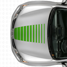 Expanding Strobe Hood Stripes Vinyl Decal for Toyota RAV4 2013+_3