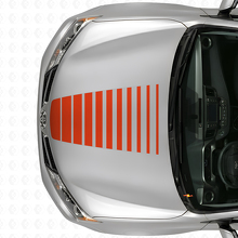 Expanding Strobe Hood Stripes Vinyl Decal for Toyota RAV4 2013+_4