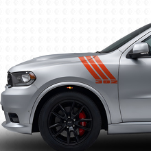392 Triple Stripes Front Fender Vinyl Decal Kit for Dodge Durango 2011+_4
