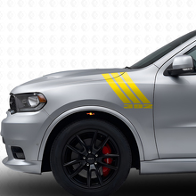 392 Triple Stripes Front Fender Vinyl Decal Kit for Dodge Durango 2011+_5