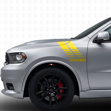 Custom Strobe Stripes Front Fender Vinyl Decal Kit for Dodge Durango 2011+_5