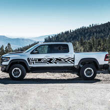 TRX Style Door Side Stripes Vinyl Decal Set for Dodge Ram Rebel 2021+_4