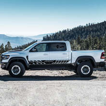 Rebel Style Door Side Stripes Vinyl Decal Set for Dodge Ram Rebel 2021+_3