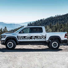 Rebel Style Door Side Stripes Vinyl Decal Set for Dodge Ram Rebel 2021+_4