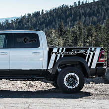 TRX Rebel Bedside Stripes Vinyl Decal Set for Dodge Ram Rebel 2021+_4