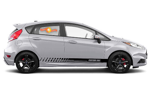 Racing Syle Door Side Stripes Vinyl Decal Kit for Musclecar Fiesta S