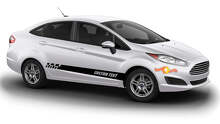 Racing Syle Door Side Stripes Vinyl Decal Kit for Musclecar Fiesta_4