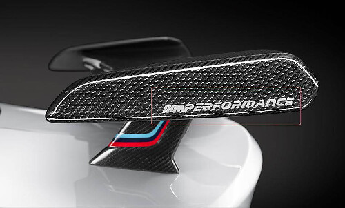BMW m performance new spoiler vinyl decals stickers