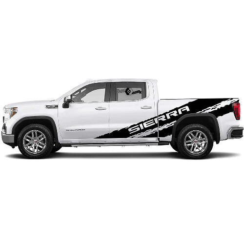 Intertwined Side Stripes Vinyl Decal Kit for GMC Sierra