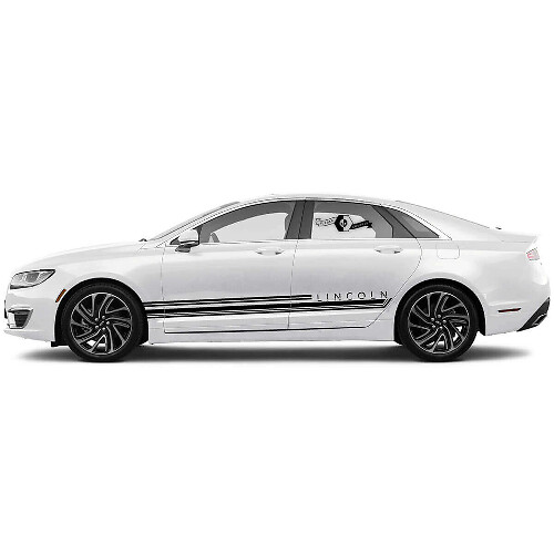 Decorated Side Stripes Vinyl Decal Kit for Lincoln MKZ