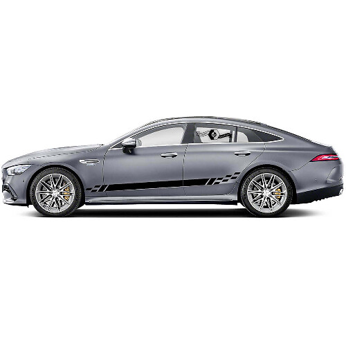 Decorated Side Stripes Vinyl Decal Kit for Mercedes Benz AMG GT3