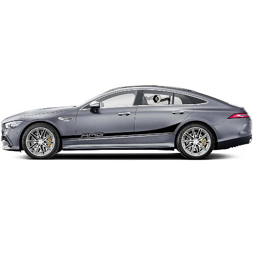 AMG Style Side Stripes Vinyl Decal Kit for Mercedes Benz AMG GT3_1