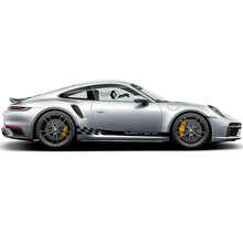 Brand Lettering Stripes Full Side Vinyl Decal Kit for Porsche 911 Turbo S_2