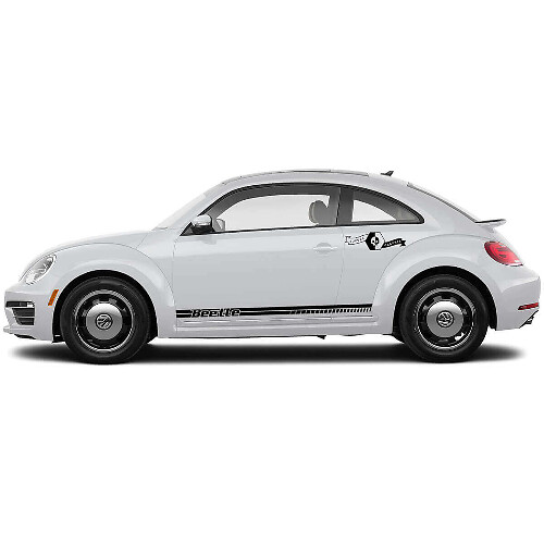 Branded Door Side Stripes Vinyl Decal Kit for Volkswagen Beetle 