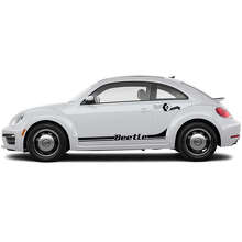 Beetle Lettering Side Racing Stripes Vinyl Decal Kit for Volkswagen Beetle _2