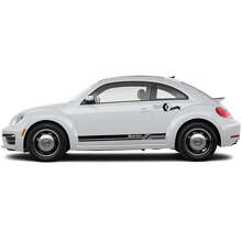 Beetle Lettering Side Racing Stripes Vinyl Decal Kit for Volkswagen Beetle _3
