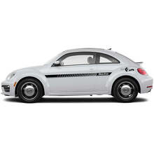 Brand Lettering Side Accent Stripes Vinyl Decal Set for Volkswagen Beetle _3